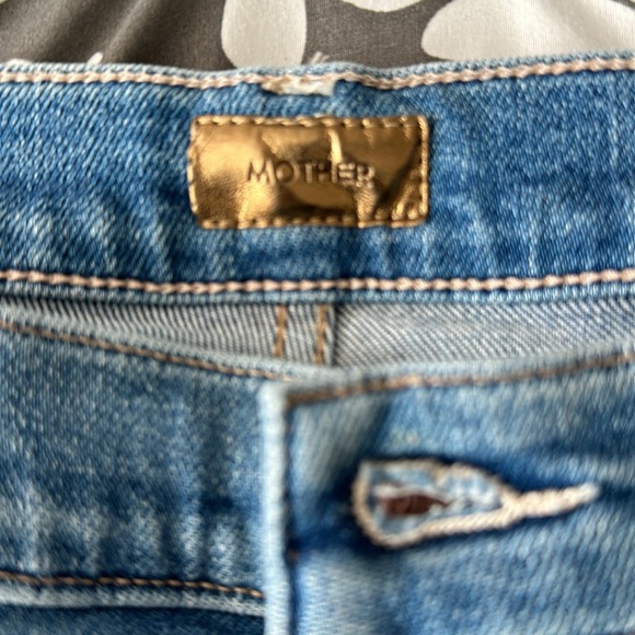 Mother The Tripper Ankle Fray Distressed Jeans - Picture 6 of 8